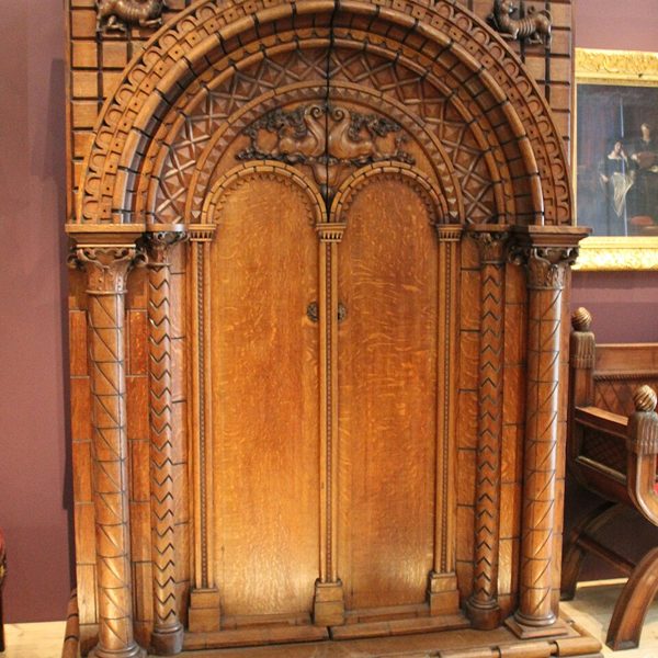 Carved Wood Wardrobe